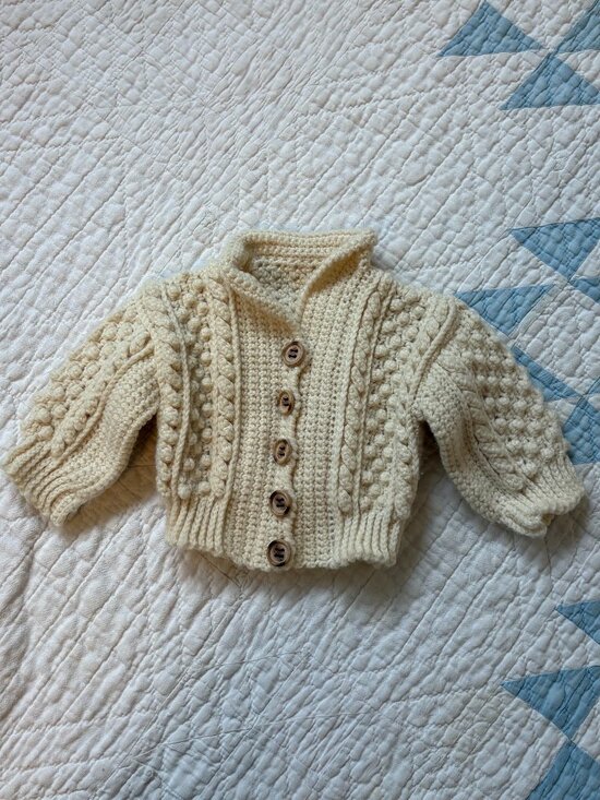 Handmade Other - Handknit Newborn Cardigan